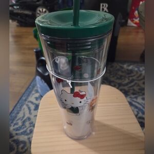 NEW Starbucks x Hello Kitty Limited Edition 2025 Clear Cold Cup Tumbler 24oz